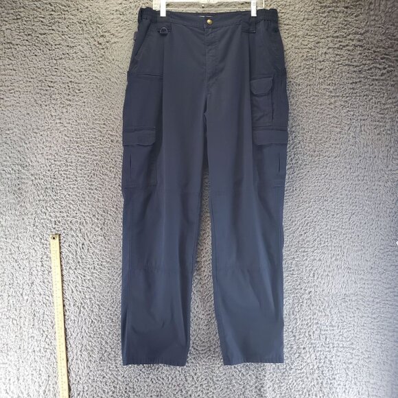 5.11 Tactical Pants Mens 38x34 Navy Blue Utility Cargo Ripstop Workwear - Picture 1 of 11